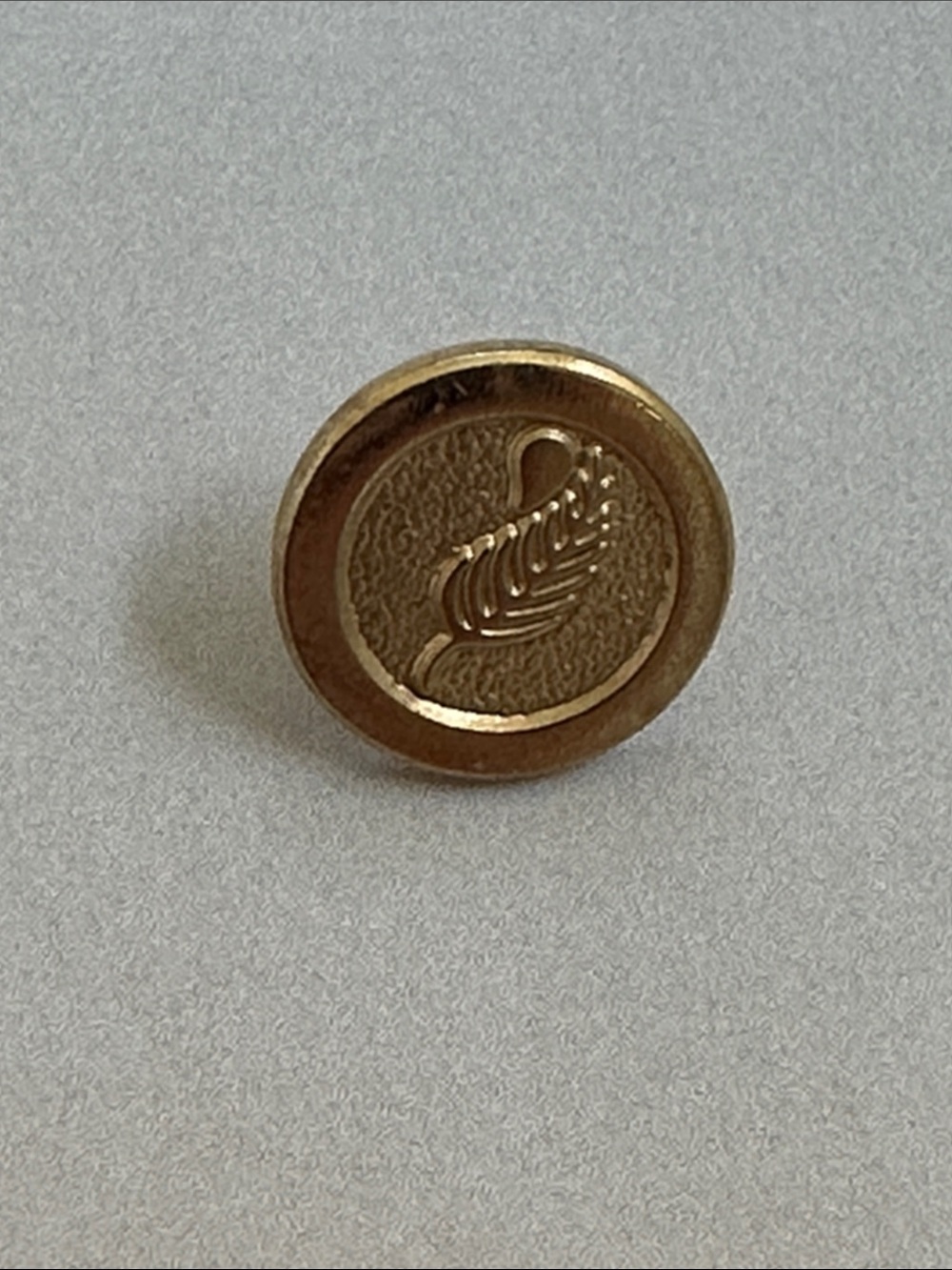 Gold Tone Leaf Pin Accessory